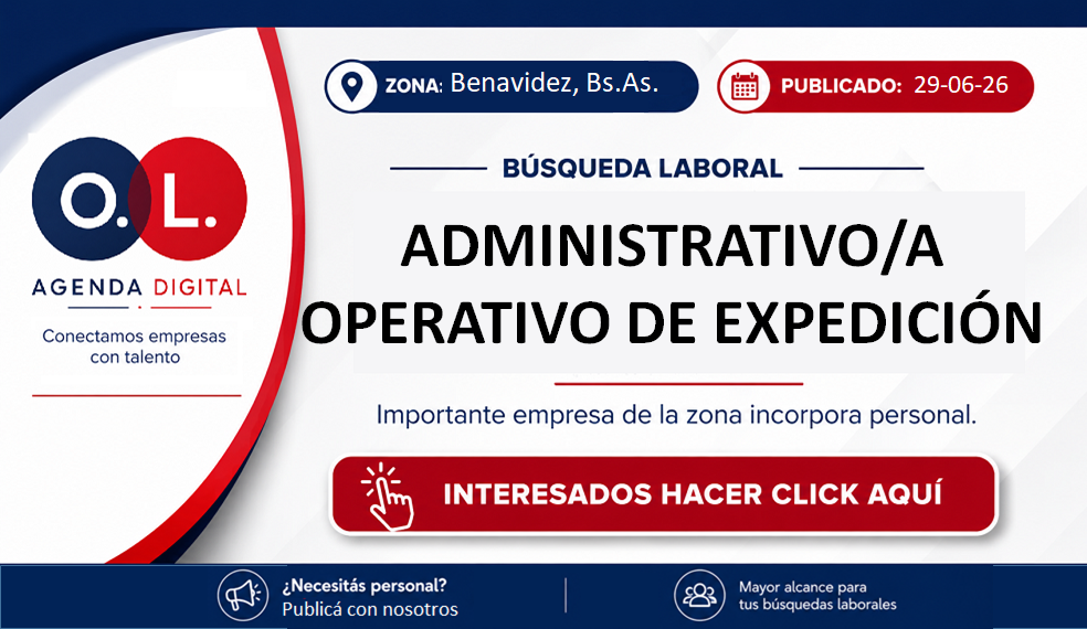 Administrativo/a Operativo de Expedición 1 Administrativo/a Operativo de Expedición