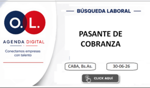 Pasante de Cobranzas