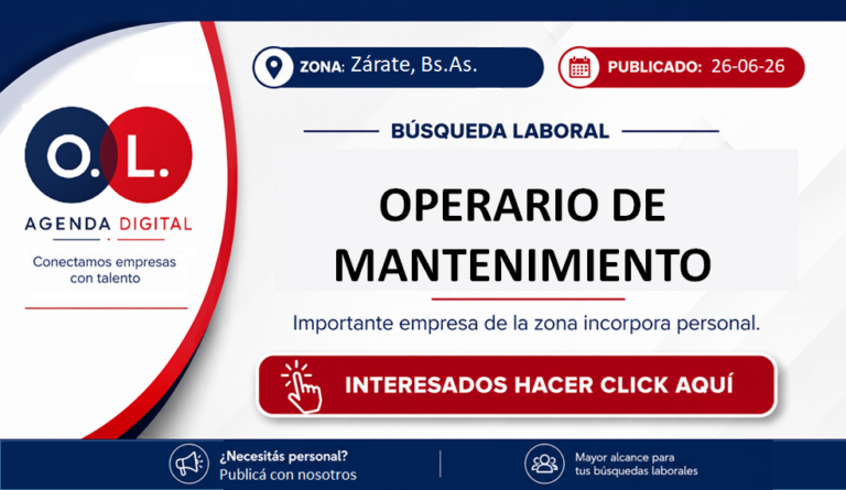 Operario de Mantenimiento 8 Operario de Mantenimiento