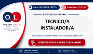 Técnico/a Instalador/a