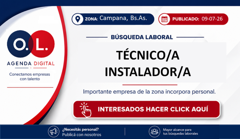 Técnico/a Instalador/a 1 Técnico/a Instalador/a