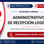 Administrativo/a de Recepción Logístico