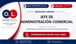 Jefe de Administración Comercial