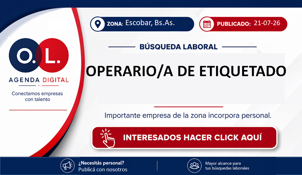 Operario/a de Etiquetado 1 Operario/a de Etiquetado