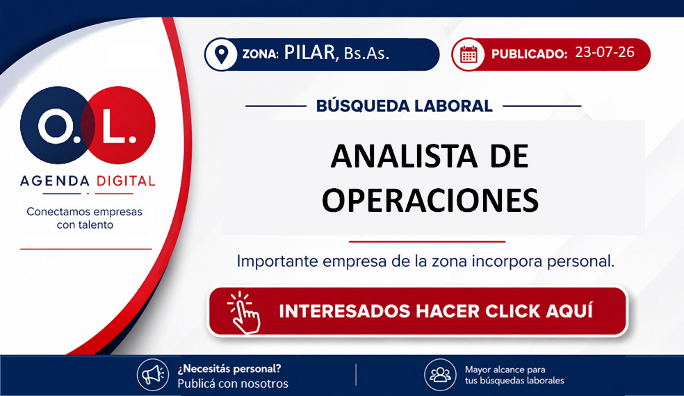 Analista de Operaciones 1 Analista de Operaciones