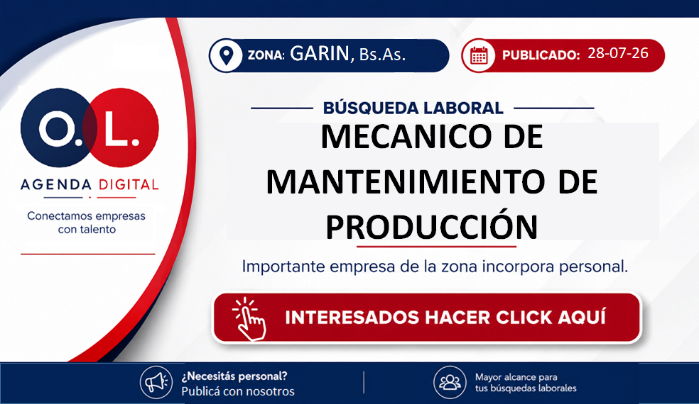 Mecánico de Mantenimiento de Producción 1 Mecánico de Mantenimiento de Producción