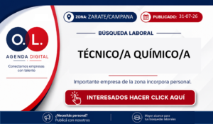 Técnico/a Químico/a