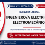 Ingeniero/a Electricista o Electromecánico/a