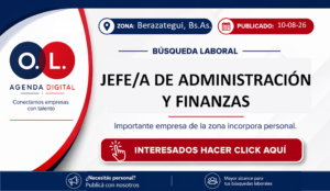 Jefe/a de Administración y Finanzas