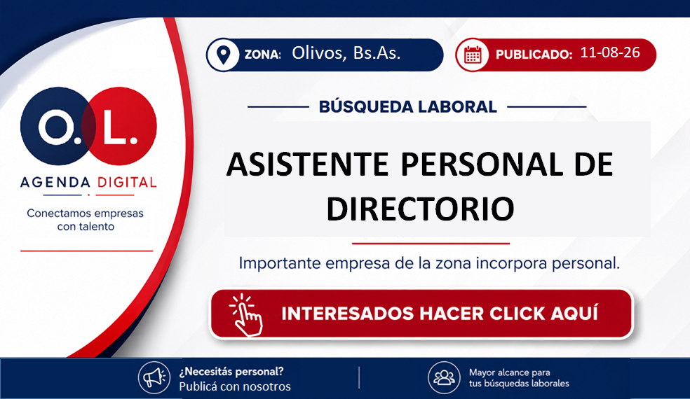 Asistente Personal de Directorio