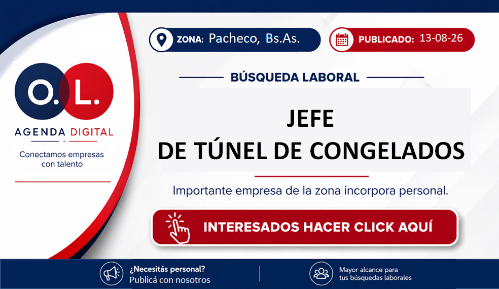 Jefe de Túnel de Congelados