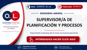 Supervisor/a de Planificación y Procesos