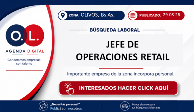 Jefe de Operaciones Retail