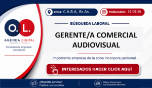 Gerente/a Comercial Audiovisual