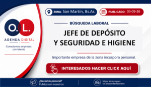 Jefe de Depósito y Seguridad e Higiene