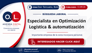 Especialista en Optimización Logística & automatización