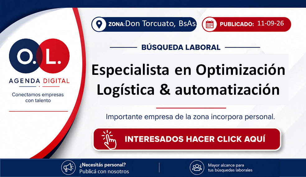 Especialista en Optimización Logística & automatización