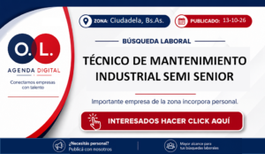 Técnico de Mantenimiento Industrial Semi Senior