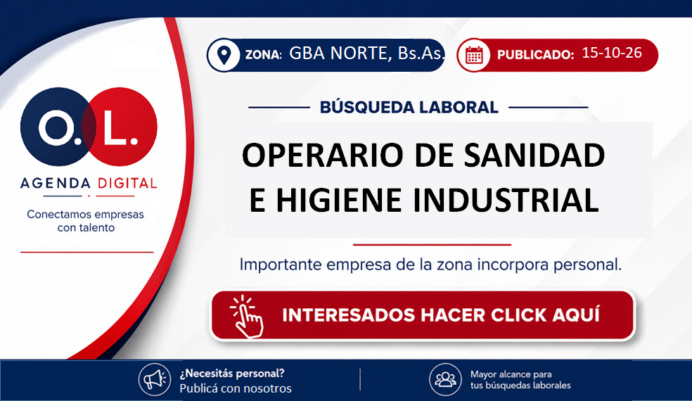 Operario de Sanidad e Higiene Industrial